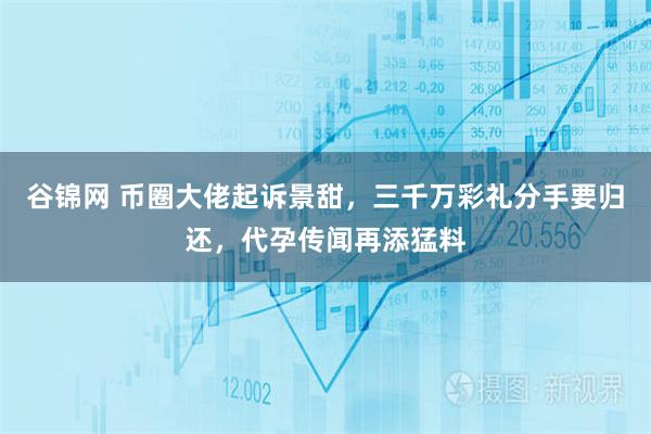谷锦网 币圈大佬起诉景甜，三千万彩礼分手要归还，代孕传闻再添猛料